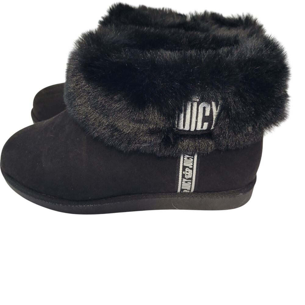 Juicy Couture Keera Black With Faux Fur Lining With Cuff Size 8 NWT 61326-2935 - Picture 2 of 7